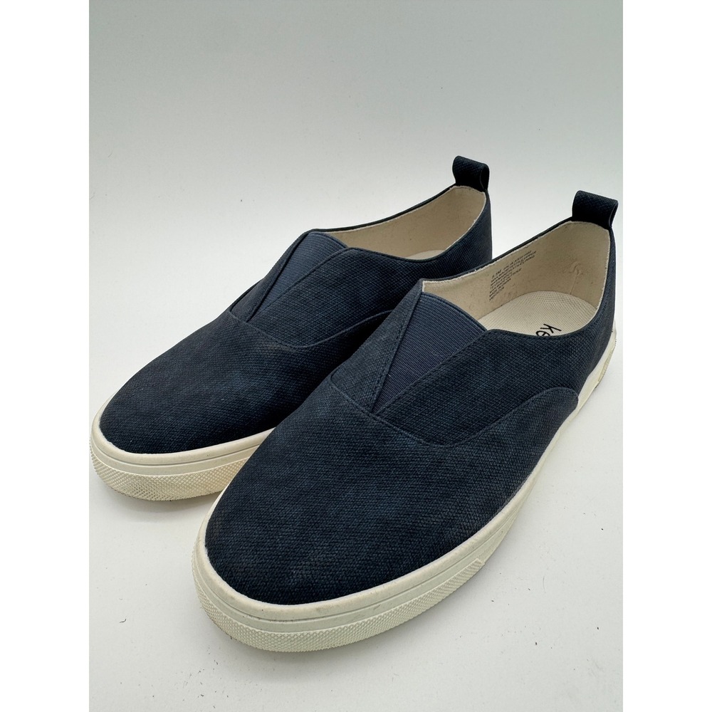 Kensie Slip On Sneakers Women's Size 8.5 Black Canvas Casual Shoes
